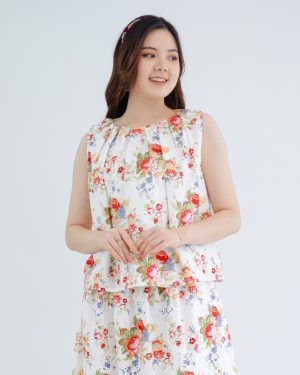 Lauryn Summer Top Flower Korean Look