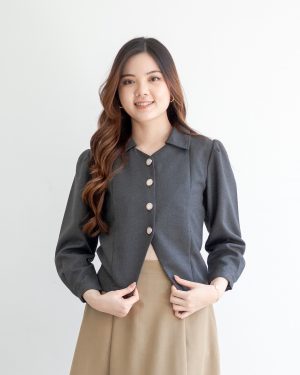 Emi Osaka Lengan Panjang Top Atasan Wanita Korean Style