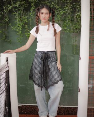 Inari Layer Ruffle Rok Wanita Korean Look